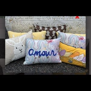 Anthropologie collection 7 decorative pillows